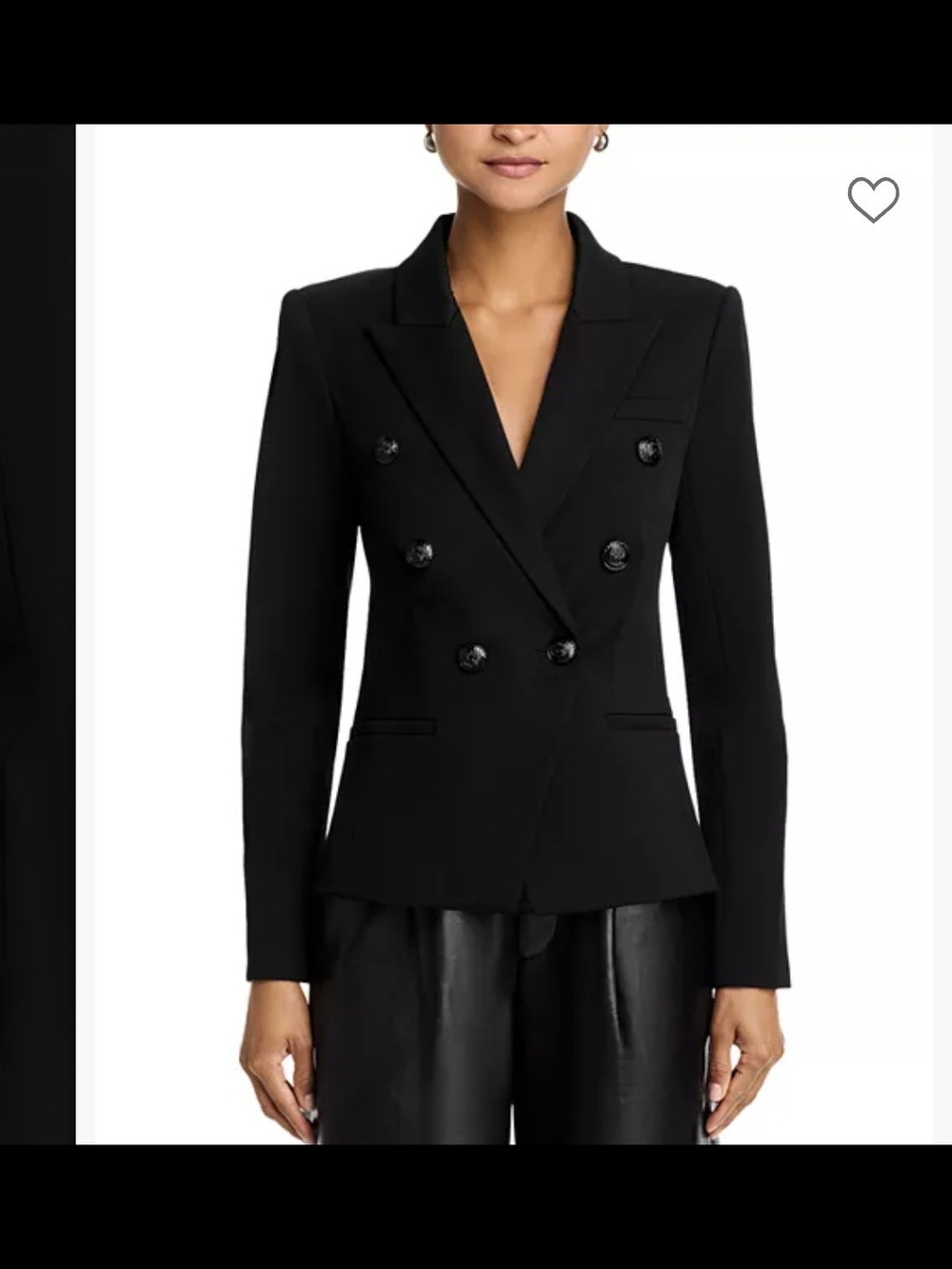 L'AGENCE Marie Double Breasted Blazer 0 $625 Mostly Soldout